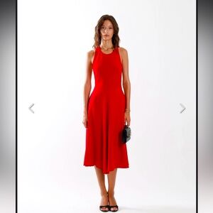 Aqui Beirut Morena Red Halter Backless Dress